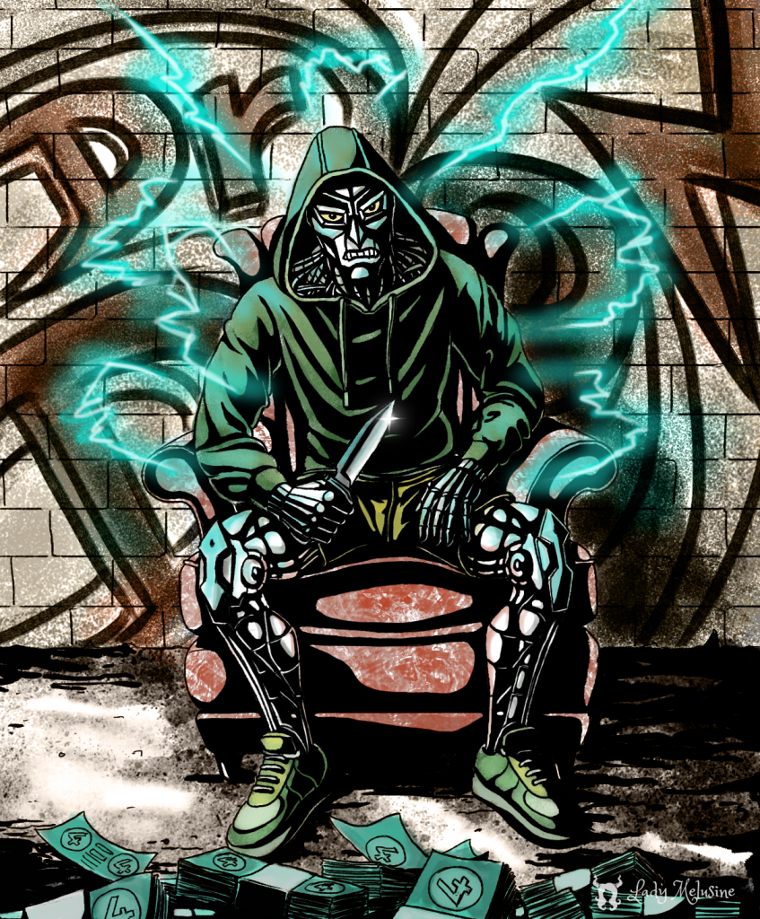 Fan Art Marvel Dr Doom Gangsta edition - Lady Melusine
