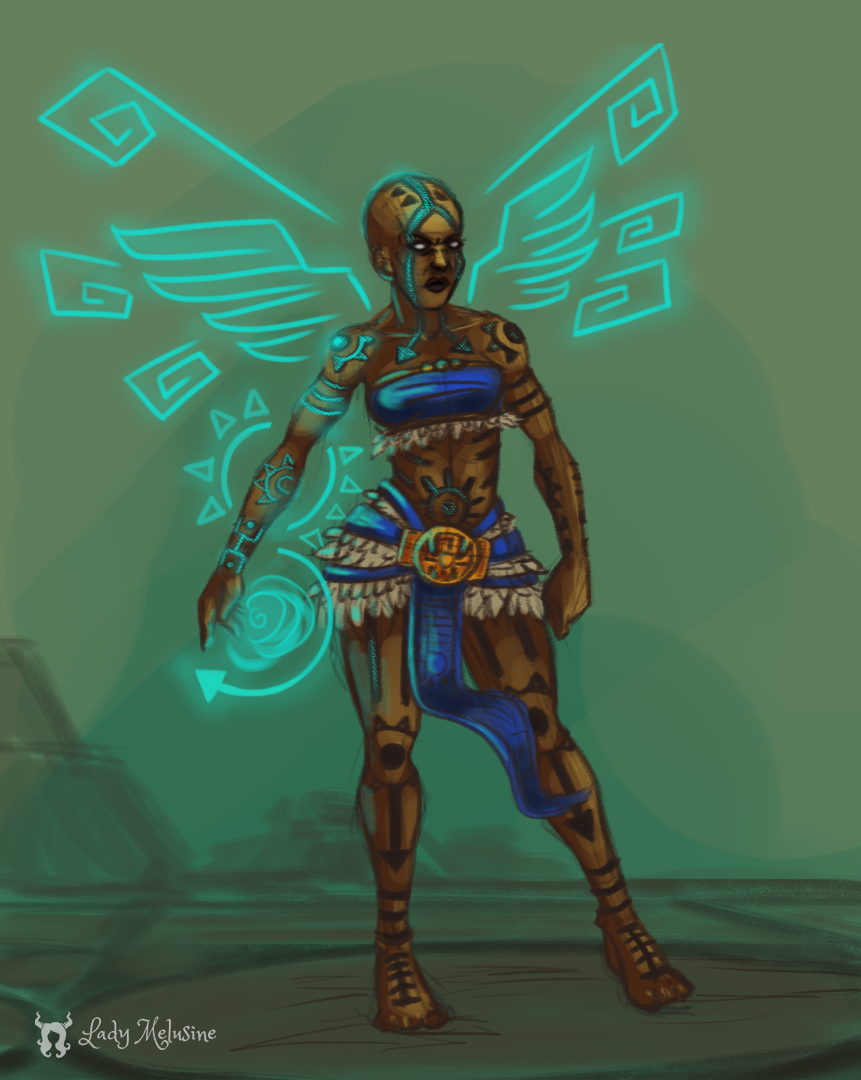 Mayan Warrior Lady Melusine